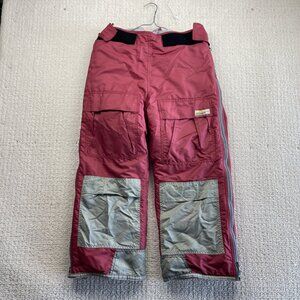 VTG Chlorophylle Cargo Tech Snowpants Thinsulate Wom M 90s Pink Canada Made